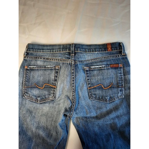 Jeans 7 For All Mankind Bootcut Denim  New York Size 29 Style U075080U - Picture 7 of 11